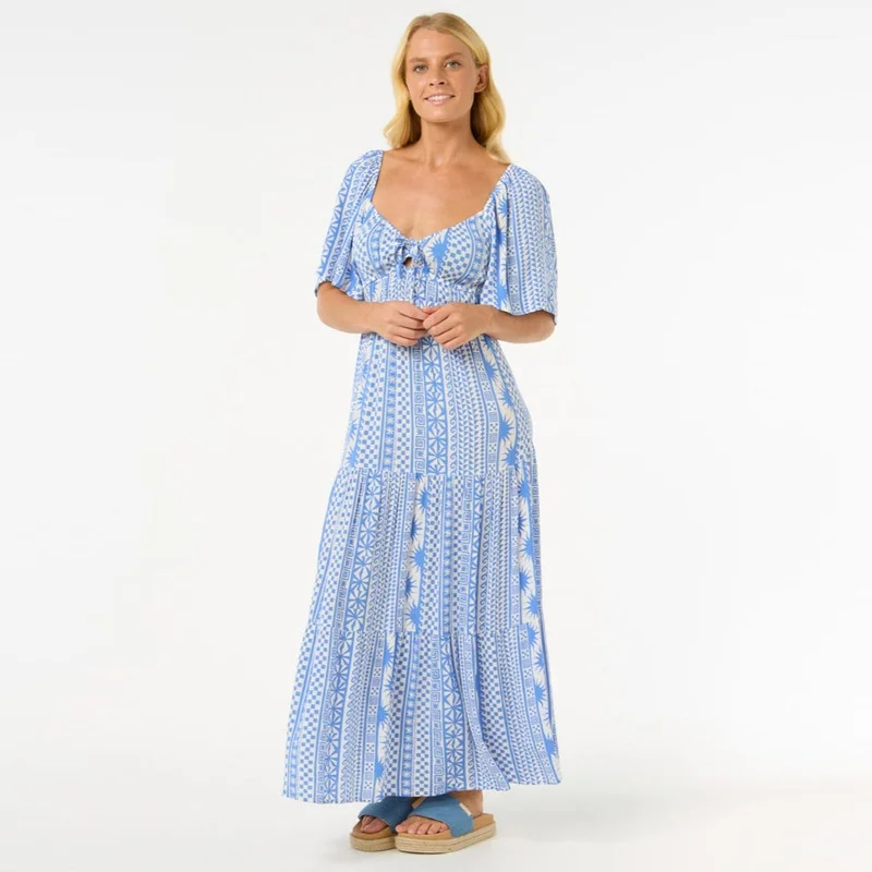 RIP CURL San Carlos Short Sleeve Maxi Dress - Women