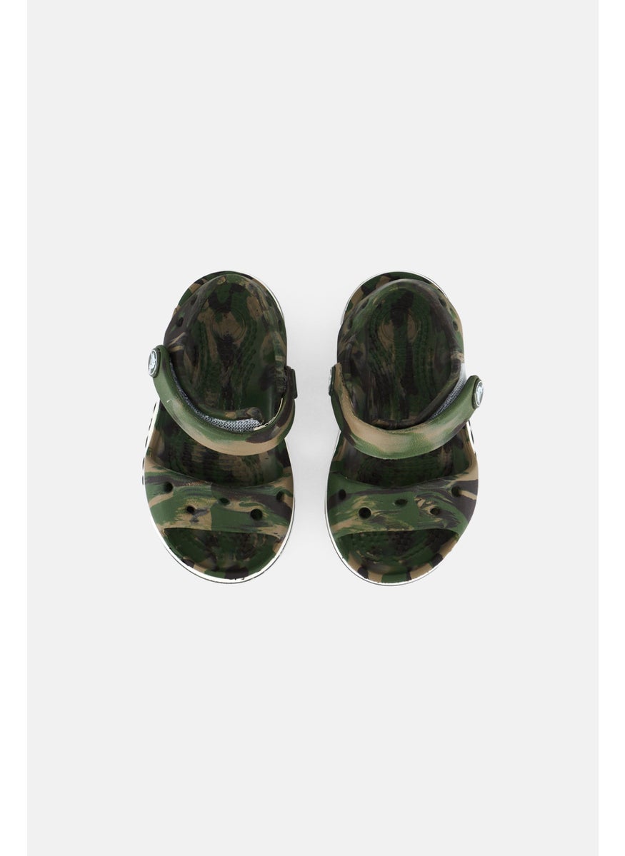 crocs Toddlers Boy Bayaband Camouflage Velcro Closure Sandals, Multicolor  - Image 3