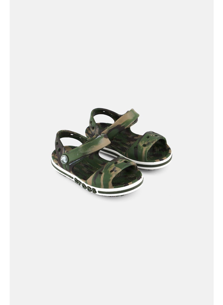 crocs Toddlers Boy Bayaband Camouflage Velcro Closure Sandals, Multicolor  - Image 1