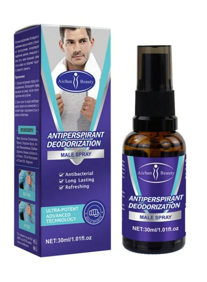 أيشون بيوتي مزيل عرق مضاد للبكتيريا يدوم طويلاً 30 مل - Image 1