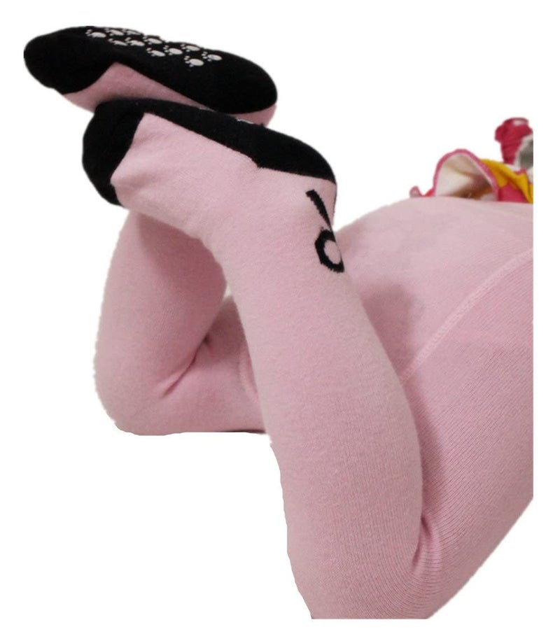 Toptim Baby Girl's Tights Stockings Non-skid Toddler Leggings Pants (white Gray Pink, 6-12M) - Image 2
