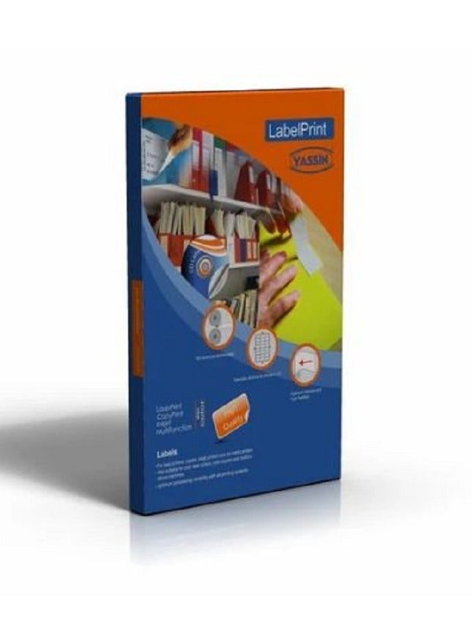 Yassin A4 Matte Sticker Paper Self Adhesive Printer Full Sheet Label 100 Sheets White  - Image 3