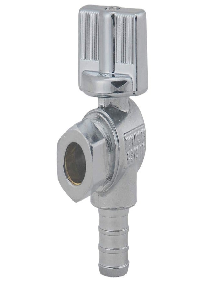 Grneric LD Valve- 1/4 Turn Angle Stop Valve 3/8-in Compression x 1/2-in Pex, Quarter Turn LF Brass Chrome Plated OD to Pex Angle Shut Off Valve for Faucet or Toilet Installation (2-Pack) - Image 4