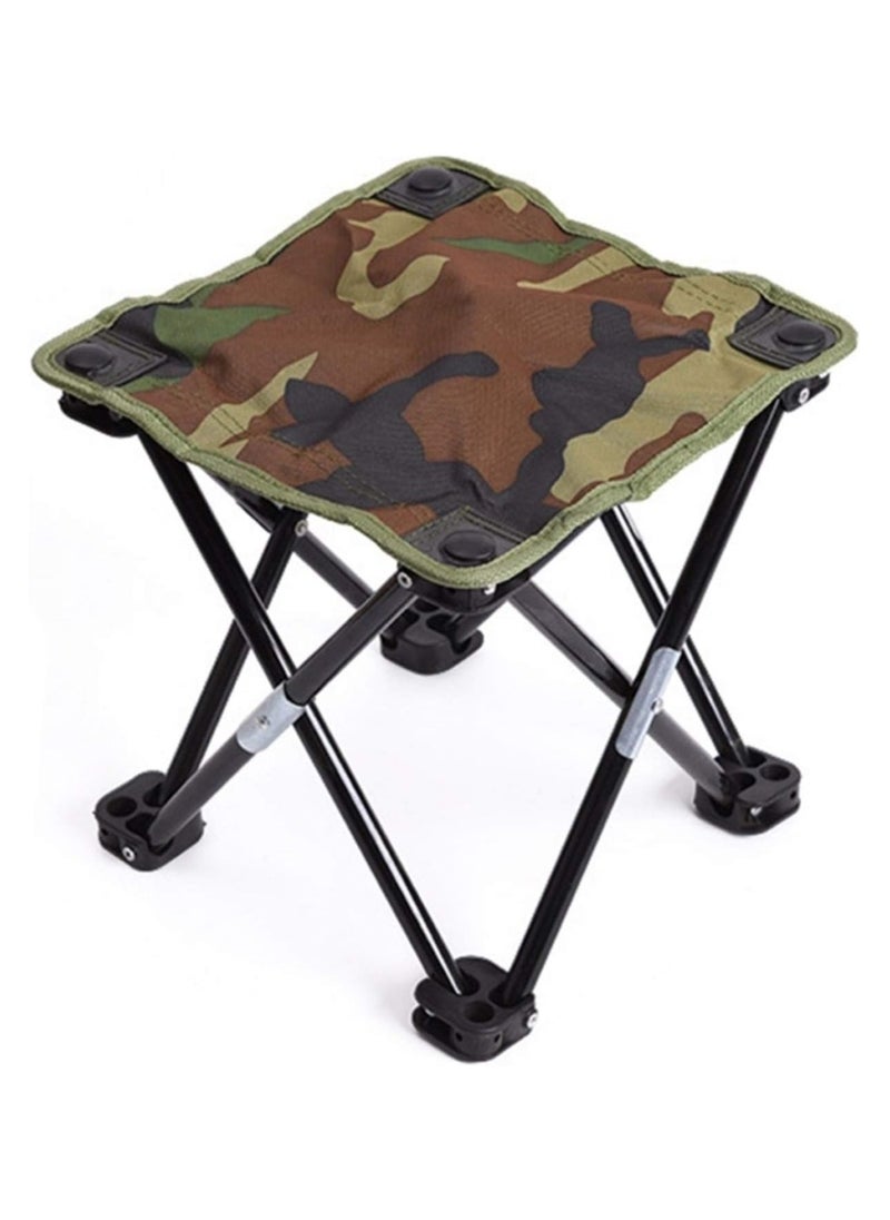 SNW Foldable Stool Folding Stool Camping Hiking Beach Portable Fishing Chair Camouflage Light Leisure Fishing Tool (Color : Army Green)  - Image 2