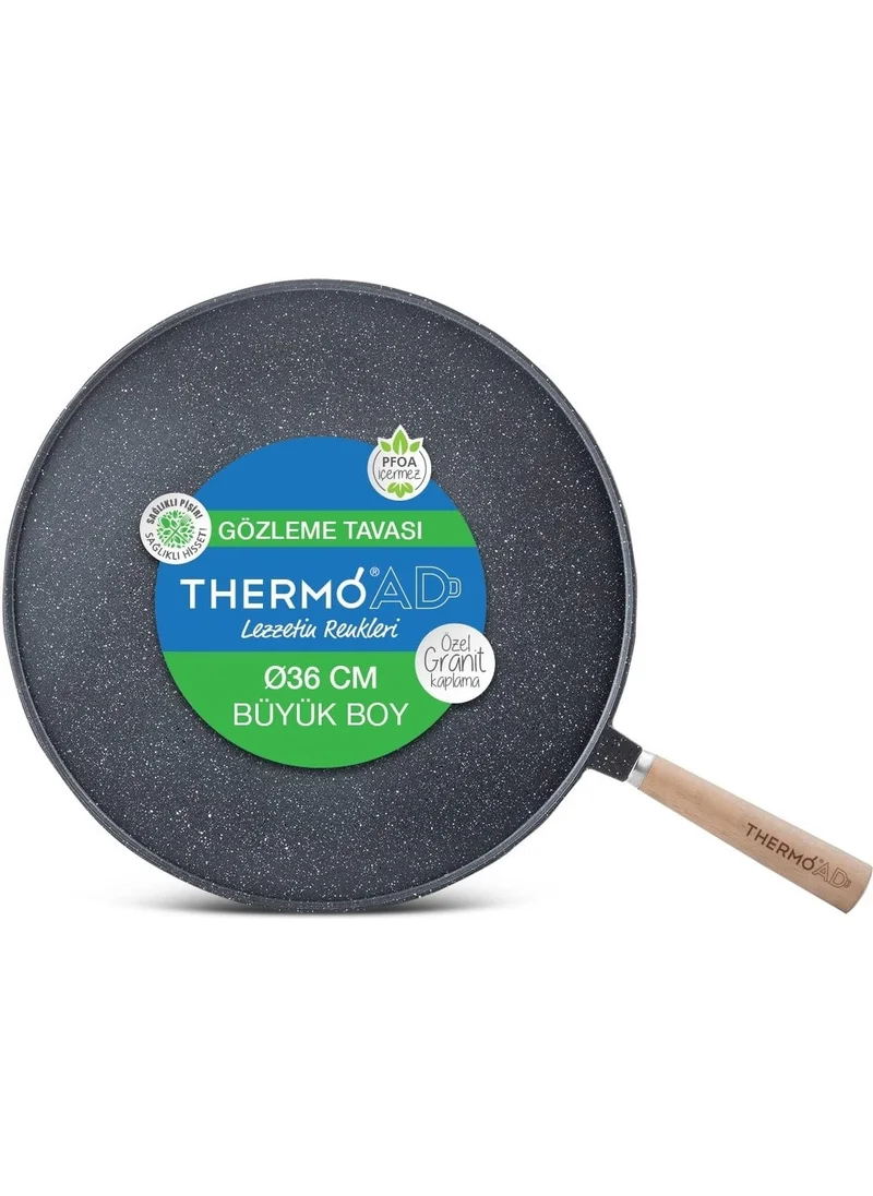 ThermoAD Granite Coated Pancake Pan with Cast Iron Handle 36 cm
