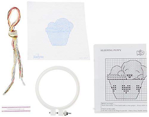 Janlynn Sleeping Puppy Stamped Cross Stitch Kit - Image 4