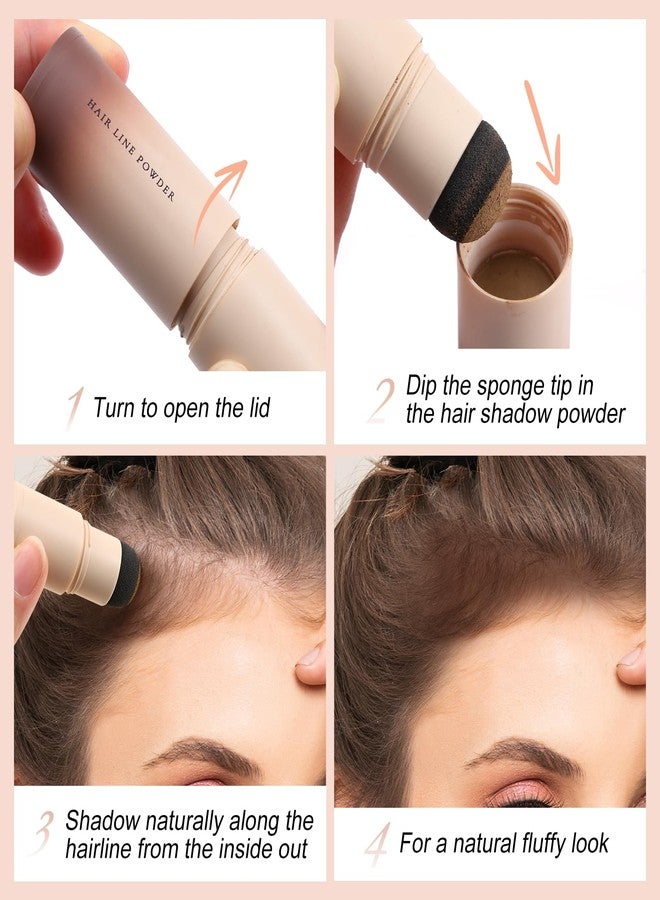 Boobeen Hairline Powder Stick, Hair Root Touch Up, Waterproof Hair Shadow Contour Stick, Women & Men Hair Toppers for Thinning Hair - Image 4