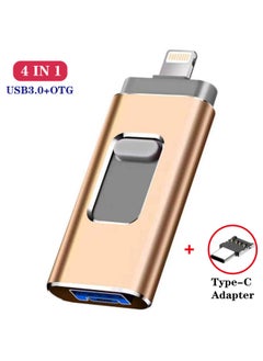 Generic Four-in-one Usb Otg Adapter For Android Phones Computers Universal Usb Flash Drive Data Transfer Head-Color:Silver-Capacity:64g Liter 128g  - Image 4