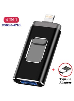 Generic Four-in-one Usb Otg Adapter For Android Phones Computers Universal Usb Flash Drive Data Transfer Head-Color:Silver-Capacity:64g Liter 128g  - Image 5