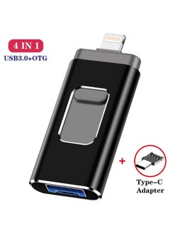 Generic Four-in-one Usb Otg Adapter For Android Phones Computers Universal Usb Flash Drive Data Transfer Head-Color:Silver-Capacity:64g Liter 128g  - Image 3