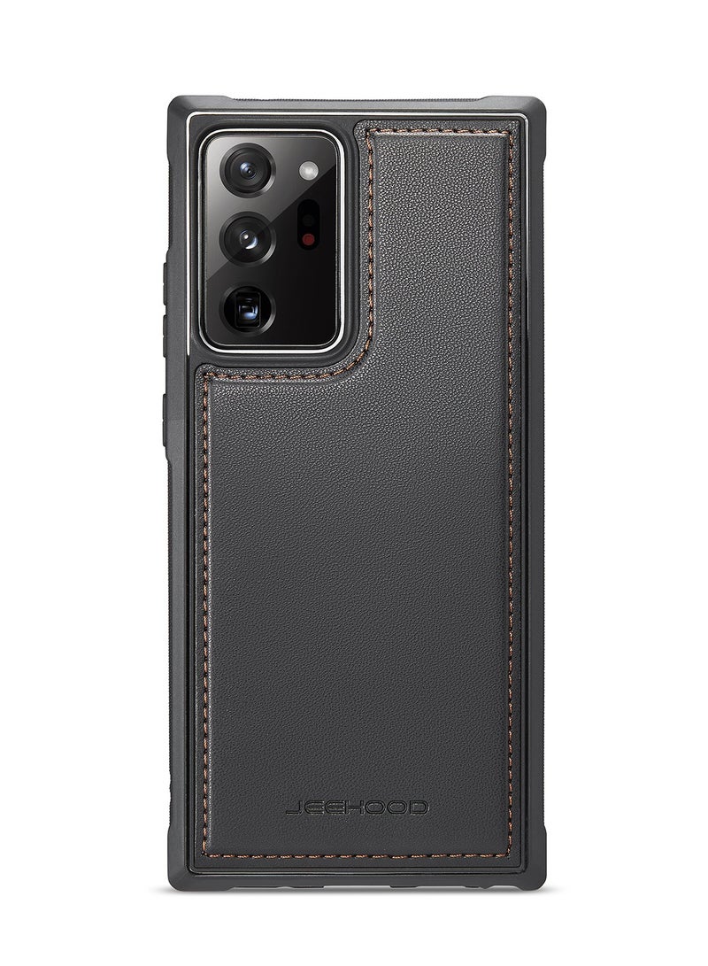 جيهود جراب حمايه من الجلد الصناعي الفاخر  متوافق مع  Samsung Galaxy Note 20 Ultra (اسود) - Image 2