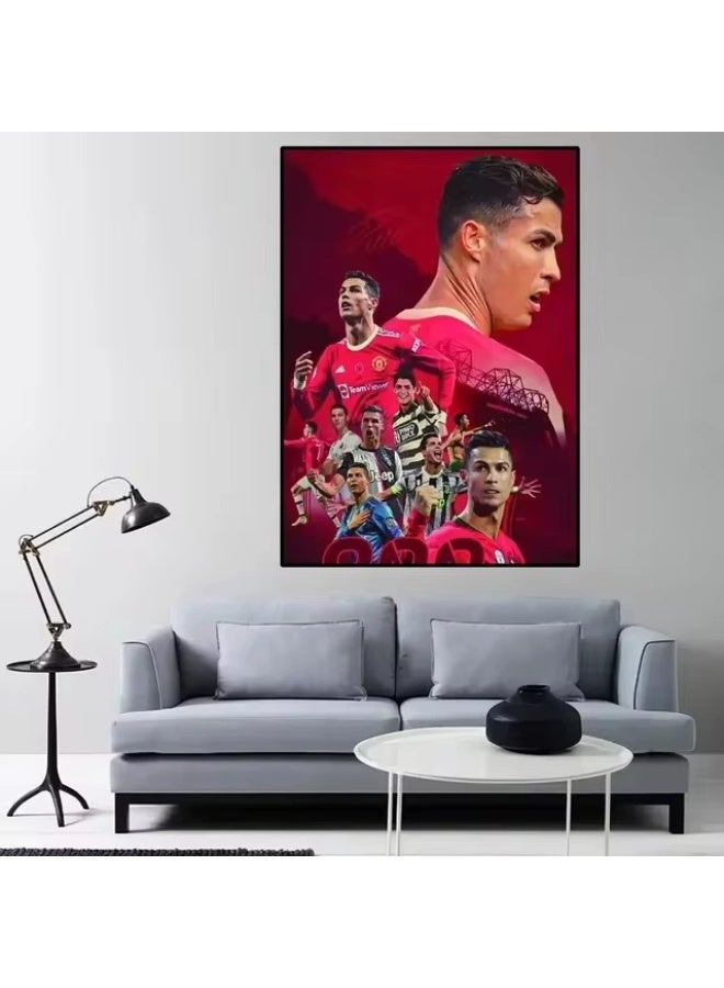 Nariele New football Star Frameless Home Decoration Wall Painting Poster