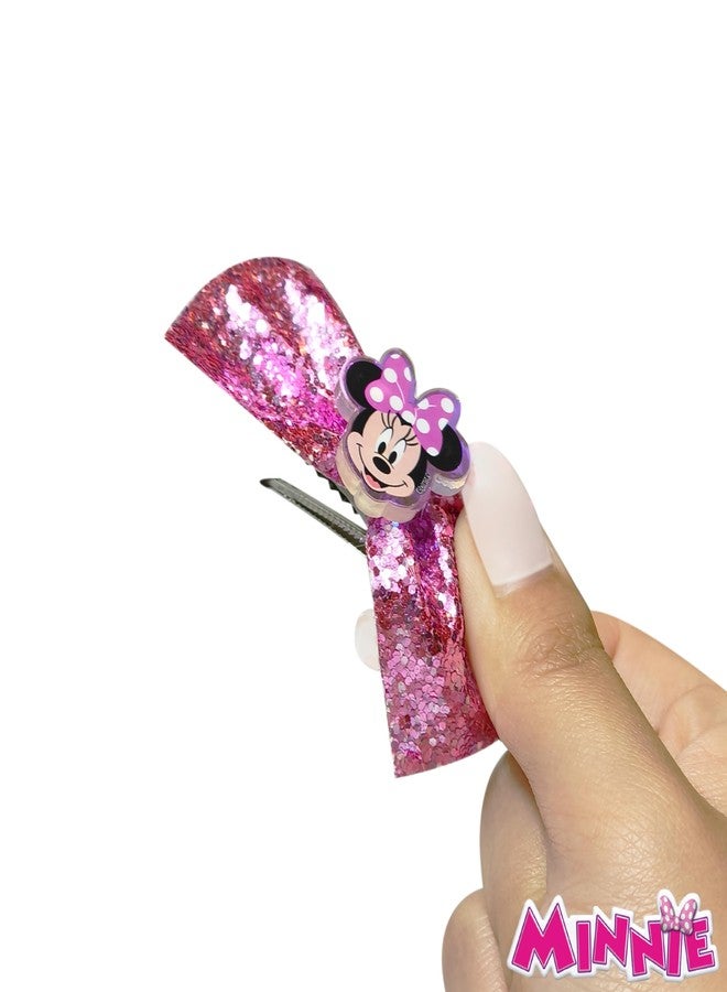 LUV HER Disney Minnie Mouse Hair Accessory Case for Girls with Clips, Elastics, Bows, and Terry, Ages 3+ - Image 3