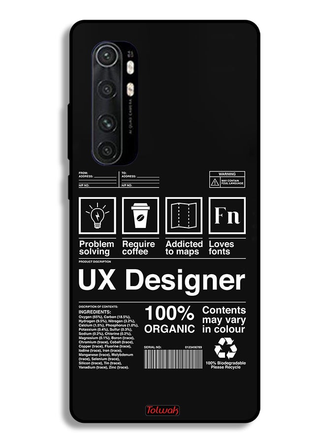 Tolwak Xiaomi Mi Note 10 Lite Protective Case Cover Ux Designer Sticker - Image 2