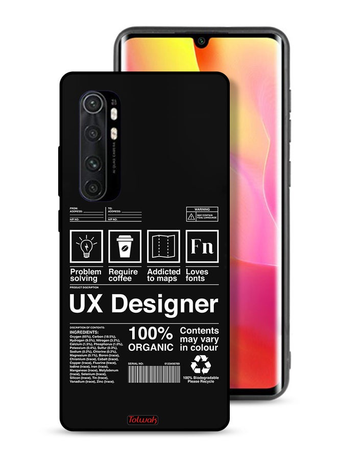 Tolwak Xiaomi Mi Note 10 Lite Protective Case Cover Ux Designer Sticker - Image 1