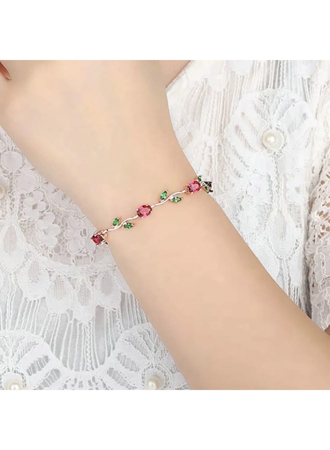 Luxuria A stylish and modern 7-inch Austrian cubic zirconia bracelet plated in 18k gold – a must-have jewelry gift. - Image 2