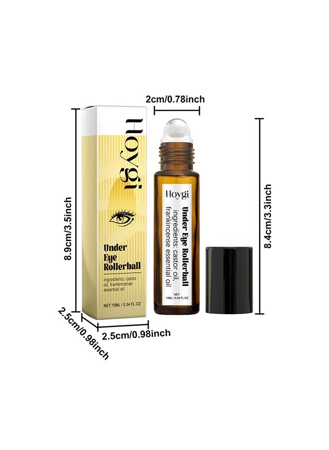 Hoygi - Under Eye Rollerball ，Eye Serum, Frankincense Eye Roller with Castor Oil for Dark Circles, Puffy Eyes, and Wrinkles, Anti Aging Eye Serum Cream, 10ml - Image 1