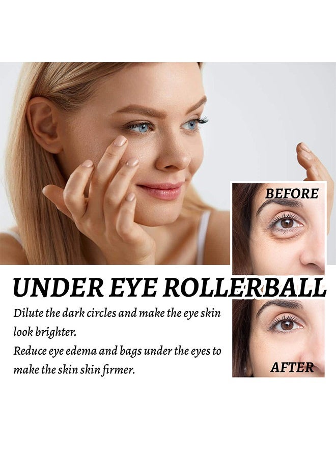 Hoygi - Under Eye Rollerball ，Eye Serum, Frankincense Eye Roller with Castor Oil for Dark Circles, Puffy Eyes, and Wrinkles, Anti Aging Eye Serum Cream, 10ml - Image 1