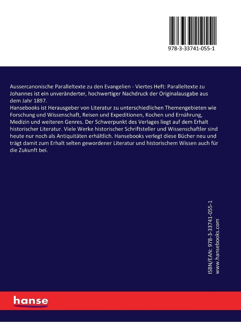 Aussercanonische Paralleltexte zu den Evangelien: Viertes Heft: Paralleltexte zu Johannes  - Image 2