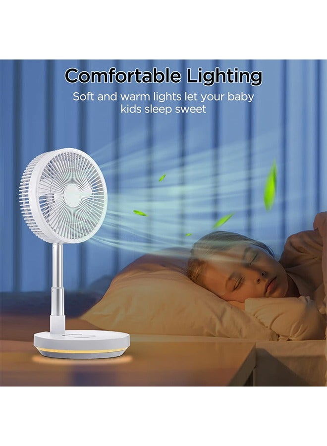 general Portable Oscillating Fan,10 inch,Battery Operated Fan Adjustable Height, USB Rechargeable Home Office Outdoor Camping Tent Travel - Image 5