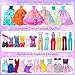 Style Shine 70 Pcs Doll Closet with Clothes Accessories Including 2 Wedding Gowns 6 Fashion Dresses 2 Casual Outfits 2 Swimsuit 10 Shoes 20 Hangers 27 AccessoriesDress up Toys for Girls Kids Gifts - Image 4