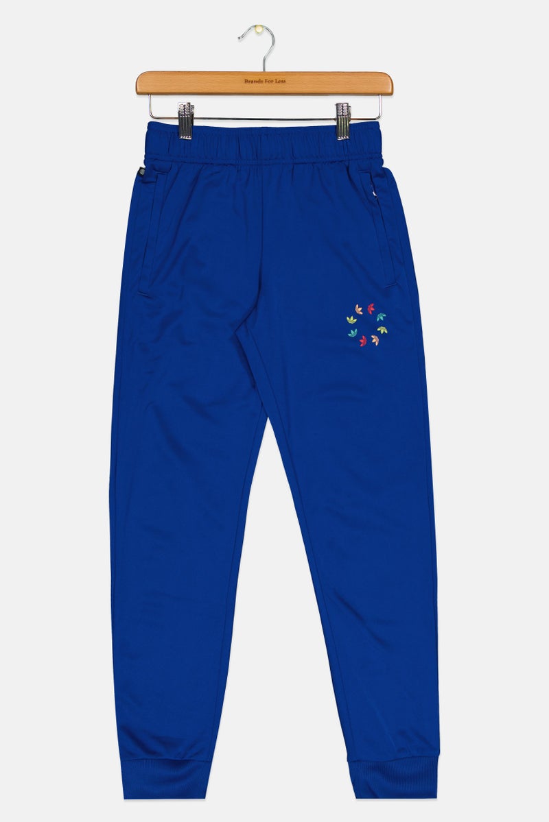 adidas Originals Kids Girl Sportswear Fit Running Sweatpants, Blue  - Image 1