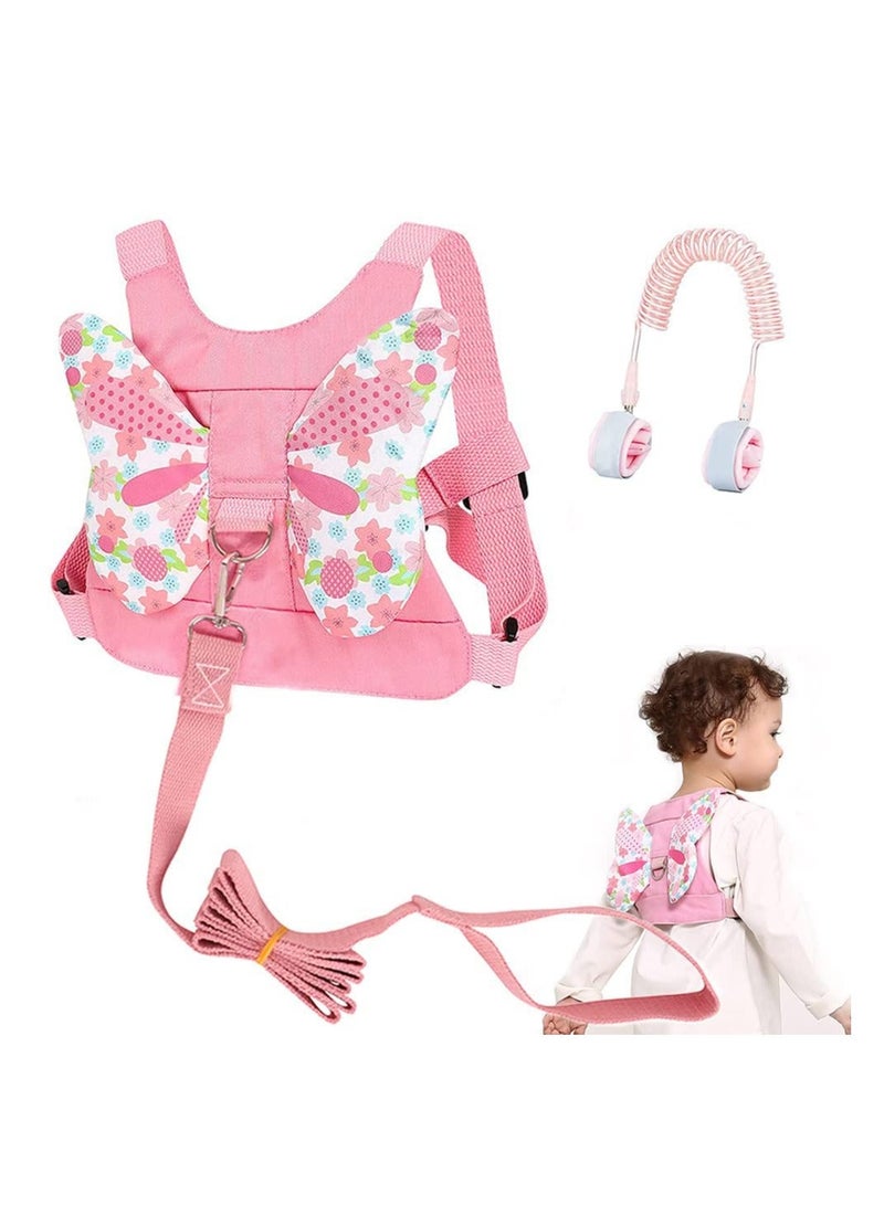 Toddler Harness Leashes Anti Lost Wrist Link, Walking Wristband Safety Backpack for Toddlers, 3 in 1 Child Anti Lost Leash Baby Cute Assistant Strap Belt for Kids Girls Outdoor Activity - Image 1
