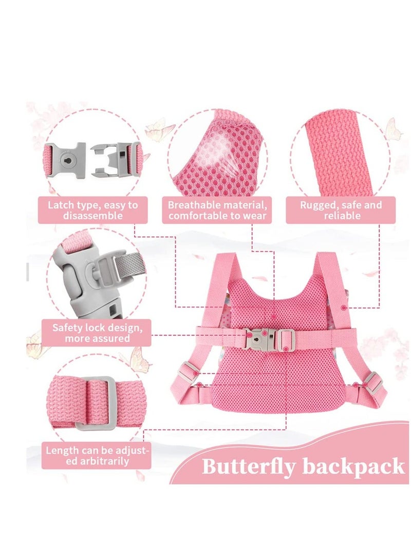 Toddler Harness Leashes Anti Lost Wrist Link, Walking Wristband Safety Backpack for Toddlers, 3 in 1 Child Anti Lost Leash Baby Cute Assistant Strap Belt for Kids Girls Outdoor Activity - Image 5