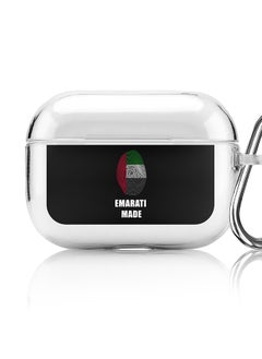 Stylizedd Classic Clear printed Case for Apple AirPods Pro 2nd Generation Thin Transparent Cover [Designed for Apple AirPods Pro 2nd Generation] - Emarati Made  - Image 1