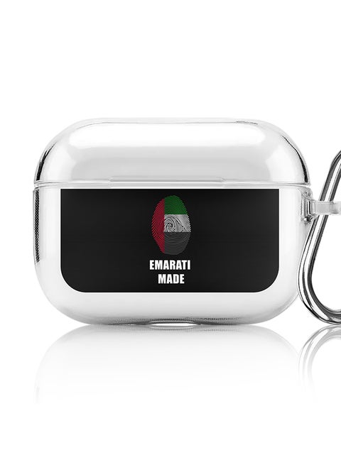 Classic Clear printed Case for Apple AirPods Pro 2nd Generation Thin Transparent Cover [Designed for Apple AirPods Pro 2nd Generation] - Emarati Made
