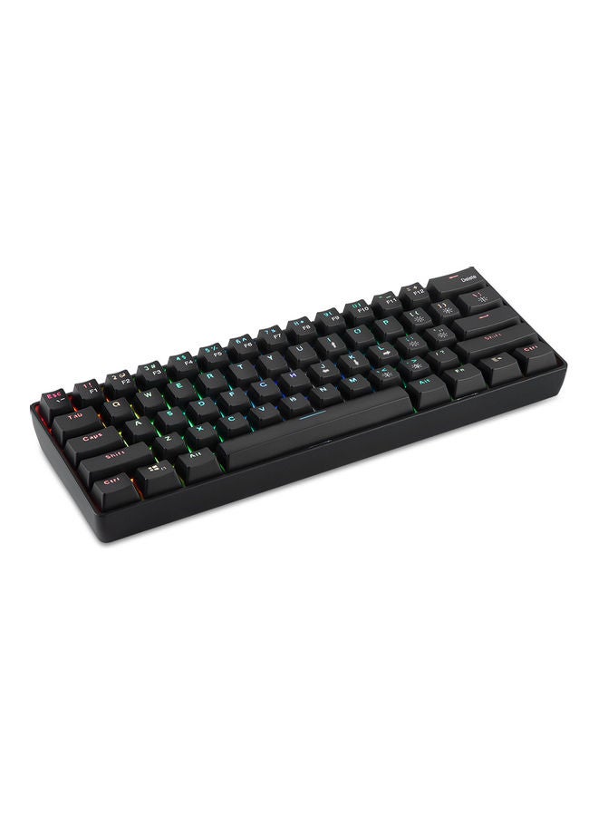 61 Keys Wired Mechanical Keyboard Black - Image 3