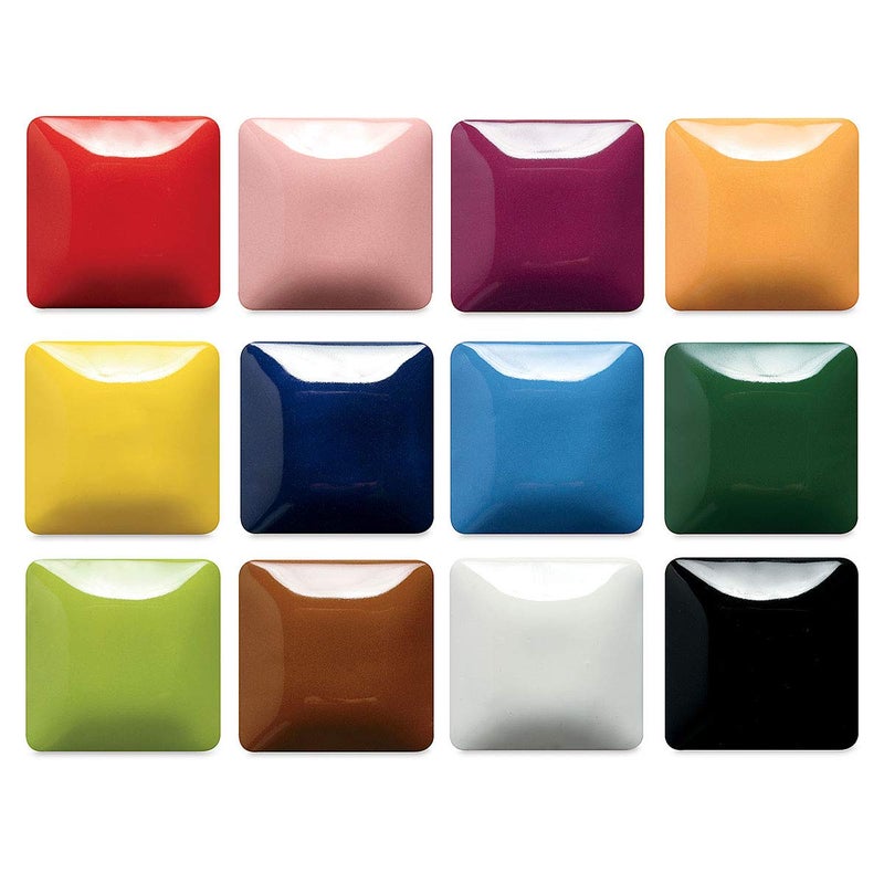 Mayco Stroke & Coat Wonderglaze Glaze Set A, Assorted Colors, Set of 12 - Image 1