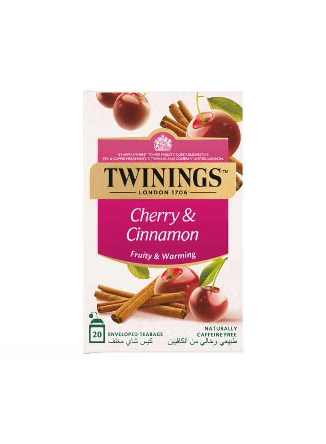 Twinings شاي الكرز والقرفة 20 كيس شاي - Image 1
