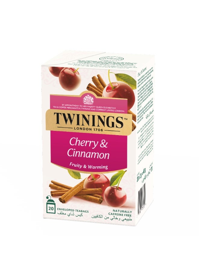 Twinings شاي الكرز والقرفة 20 كيس شاي - Image 3