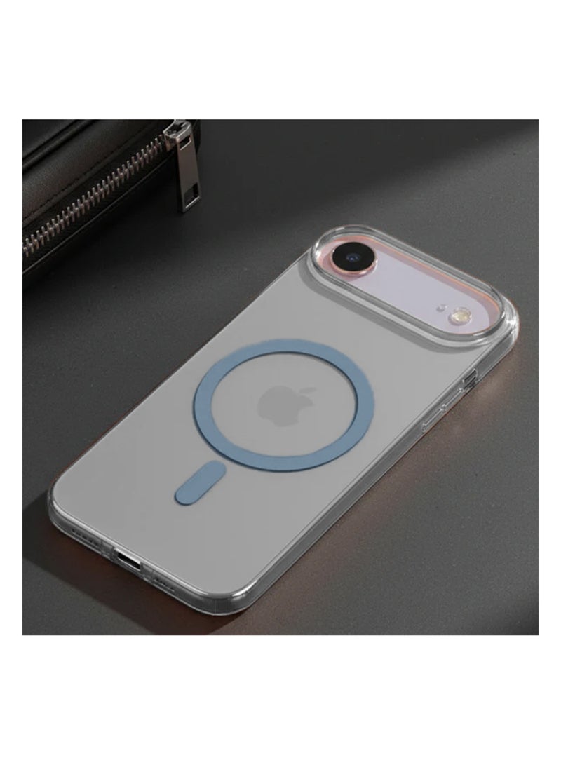 Wtech Apple iPhone 17 Air 5G 2025 Clear Case Compatible with MagSafe Skin Touch Soft TPU Case Cover (MCMPMN) - Grey - Image 3
