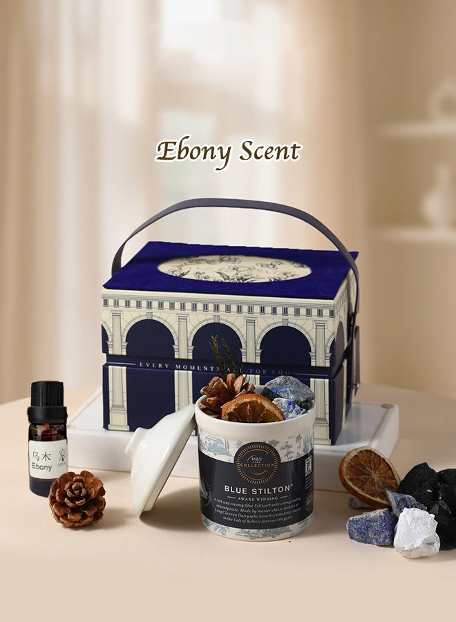 Save The Date Luxury Palace Aromatherapy Crystal Set, Ebony Scent, Reedless Diffuser Gift Box for Home & Office, Long-Lasting Fragrance, Elegant Decor - Image 5