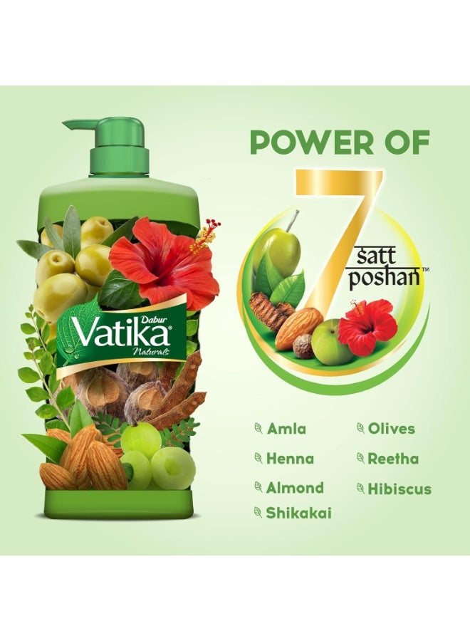 Dabur Vatika Health Shampoo - 1 L | With Henna & Amla | For Strong, Problem-Free Hair - Image 3