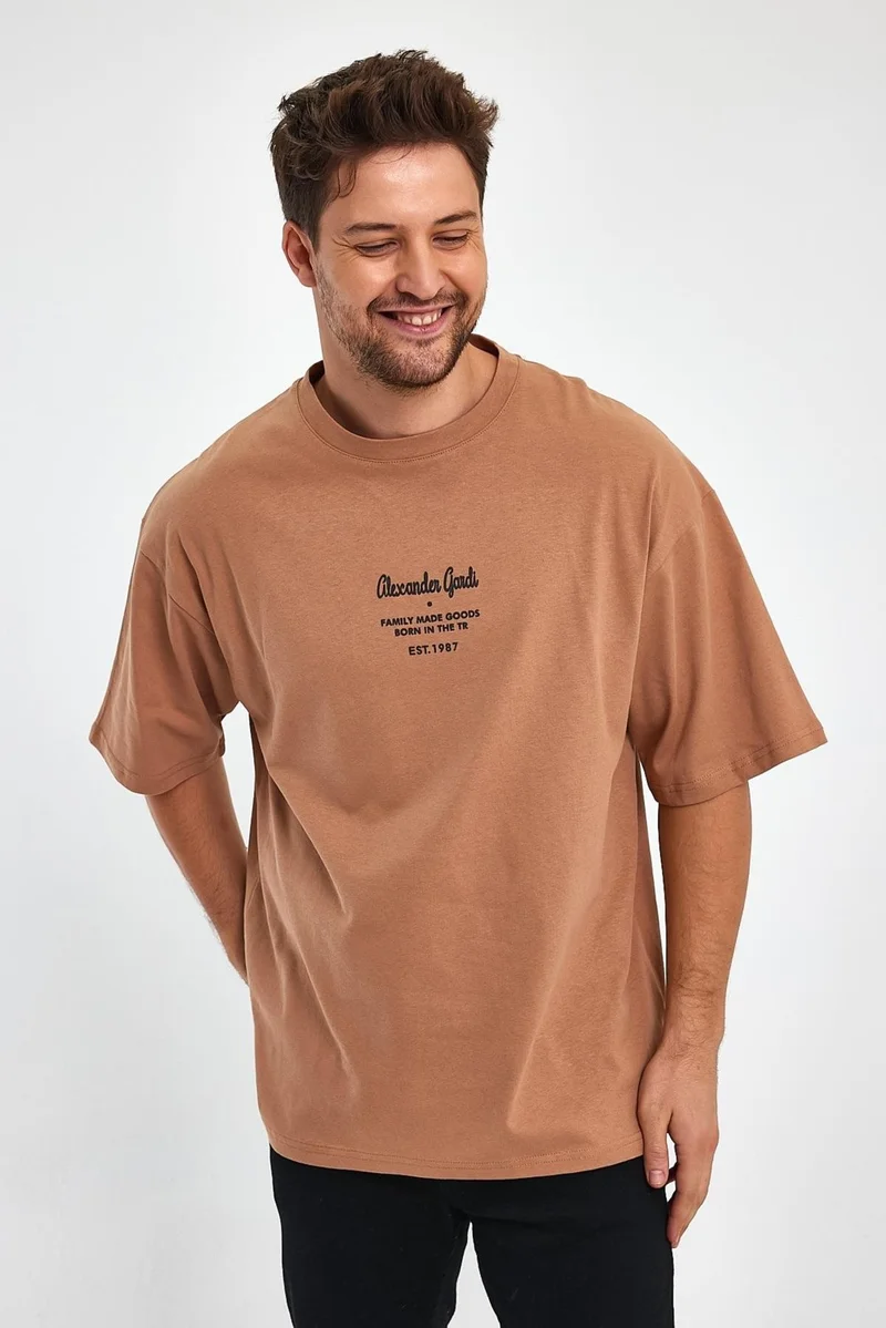 Alexandergardi Alexandergardı Printed Oversize T-Shirt (UNX0072)