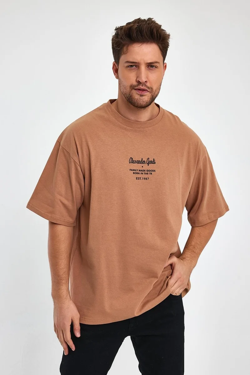 Alexandergardi Alexandergardı Printed Oversize T-Shirt (UNX0072)