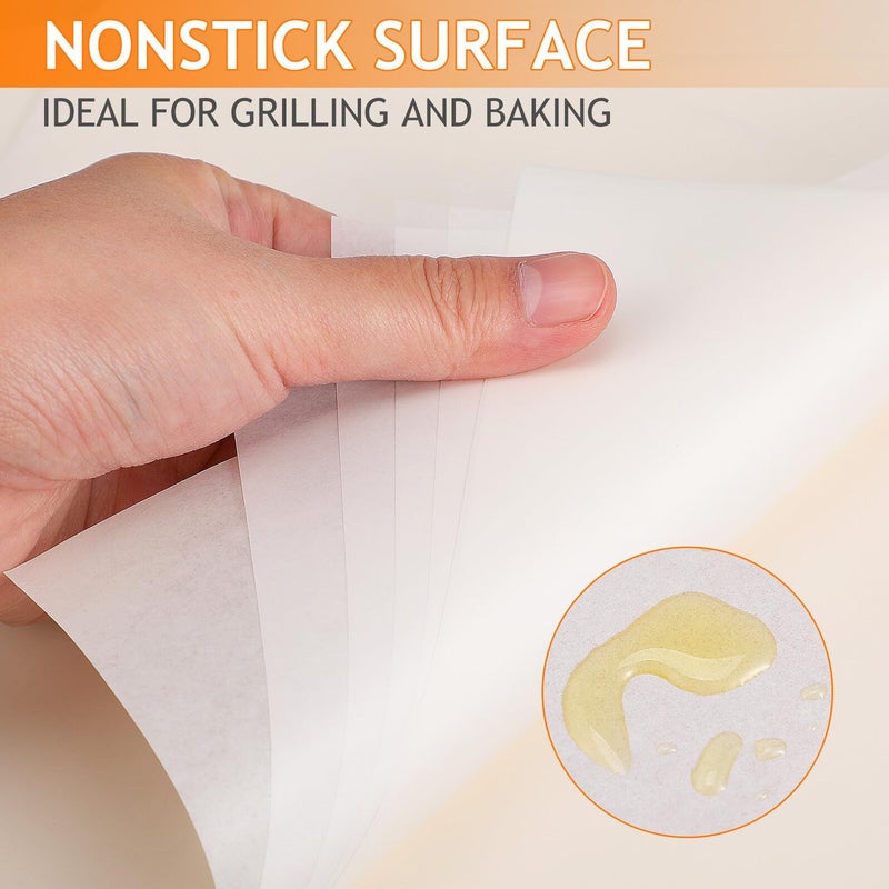 Unbleached Parchment Paper for Baking Air Fryer 50 Precut Sheets 20x20cm - Image 4