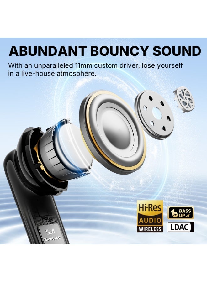 إيرفن سماعات Air Pro 4i لاسلكية بإلغاء الضوضاء، صوت Hi-Res مع LDAC، 6 ميكروفونات AI لمكالمات واضحة، تشغيل حتى 40 ساعة، صوت محيطي، اتصال متعدد الأجهزة، بلوتوث 5.4، وشحن لاسلكي - Image 3