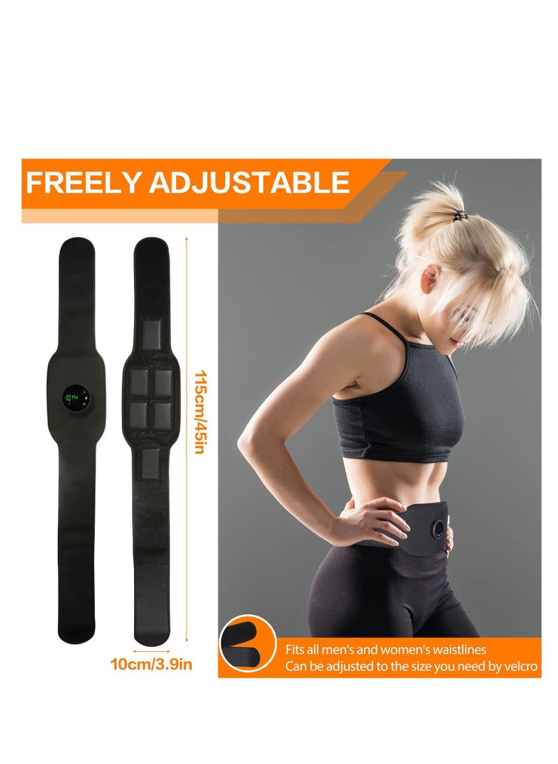 SYOSI Muscle Stimulator Abdominal Toning Belt Training Waist Trimmer Belt Wireless Ab Trainer Fitness Equipment for Men Woman Abdomen/Arm/Leg Home Office Exercise  - Image 2