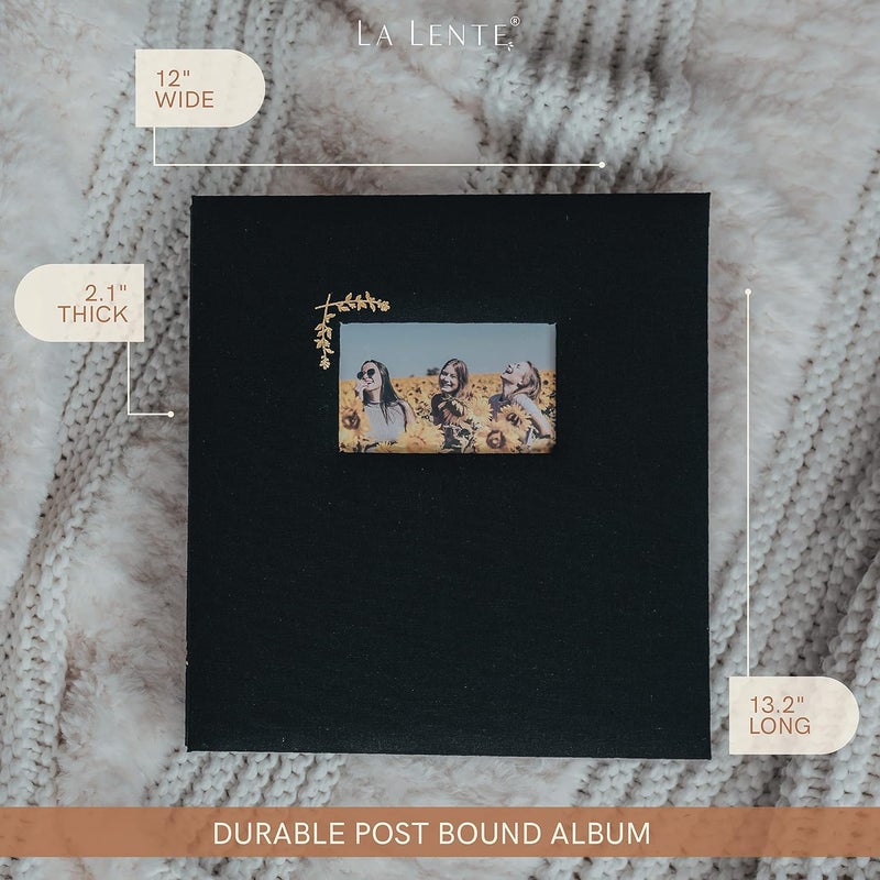 La Lente Premium Photo Album - Photo Album with 500 Pockets - Holds 500 4x6 Photos - Acid Free Photo Album for Wedding  Birthday  Baby Photo Album - Image 3