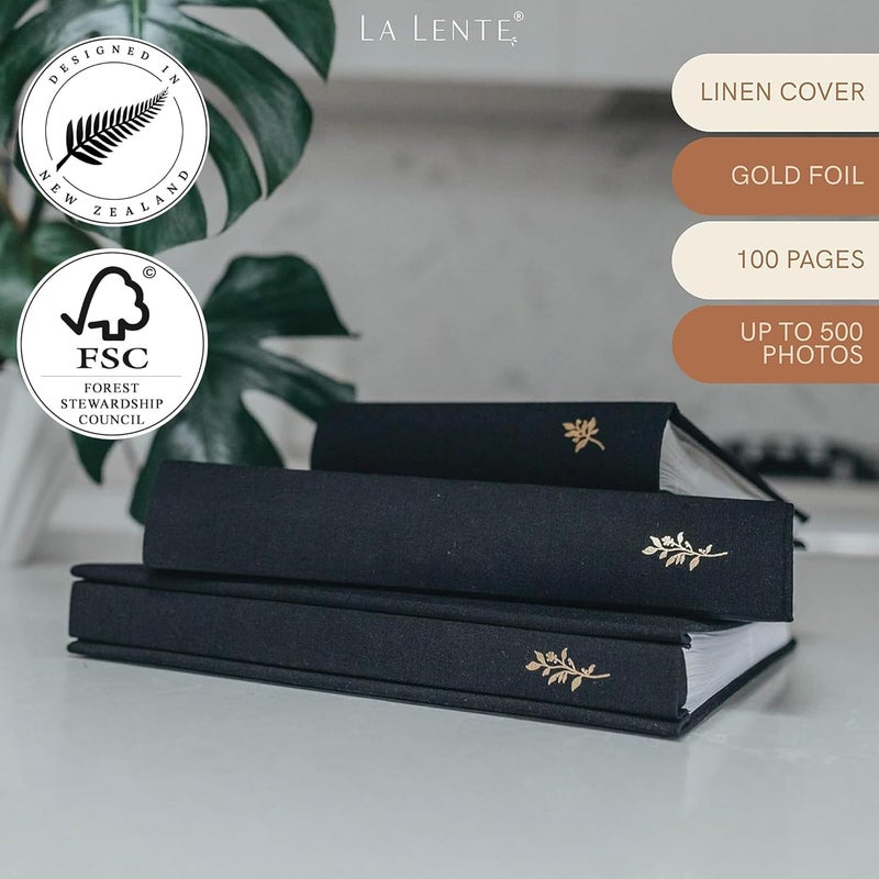La Lente Premium Photo Album - Photo Album with 500 Pockets - Holds 500 4x6 Photos - Acid Free Photo Album for Wedding  Birthday  Baby Photo Album - Image 2
