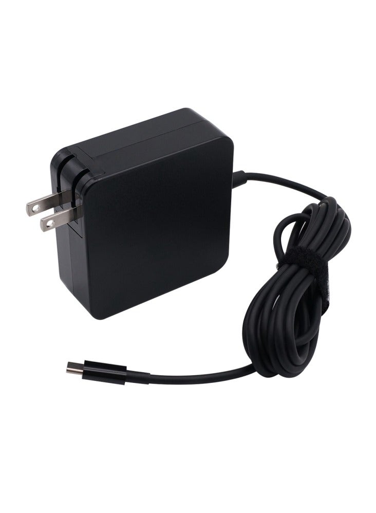 Terabyte 65W 20V 3.25A Notebook Square Portable Type-C Power Adapter, US Plug - Image 2