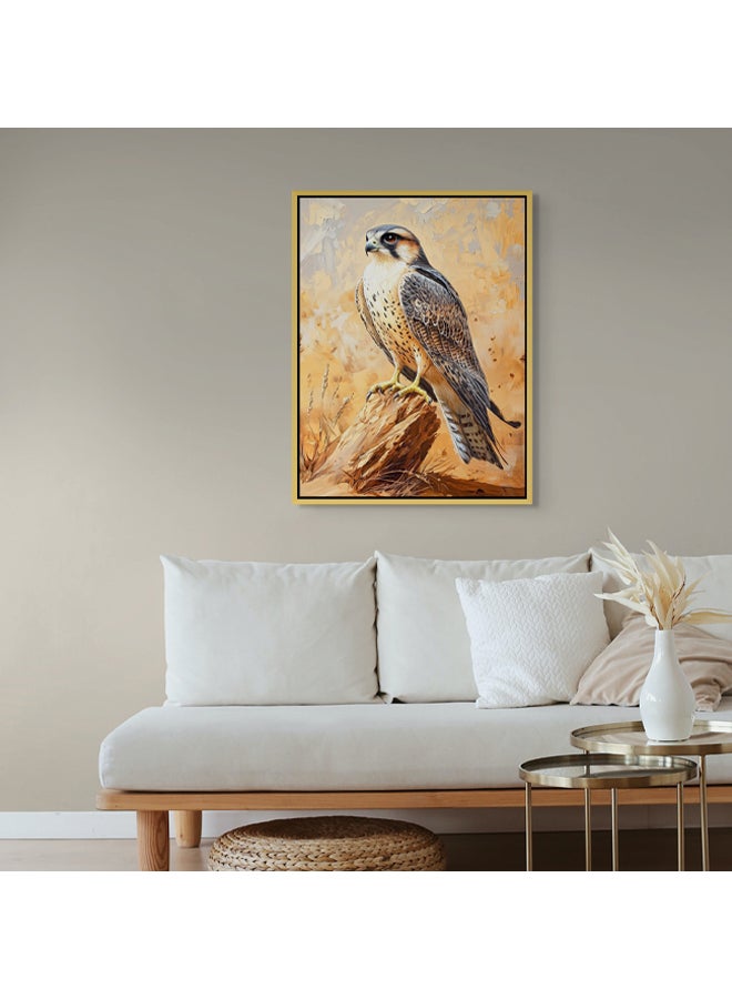 Art Decor Art Decor Framed Canvas Wall Art of Falcon UAE National Bird Painting Print Wall Decor for Office Living Room Gifting - Image 3