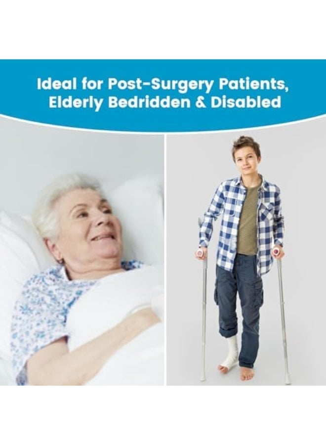 100 قطعة من إسفنج الاستحمام القابل للاستخدام مرة واحدة، مناديل استحمام بدون شطف للكبار، مناديل استحمام جافة معقّمة بالصابون لكبار السن، المرضى الذين يتعذر عليهم الحركة، التخييم، بعد الجراحة (25 قطعة في 4 عبوات) - Image 5