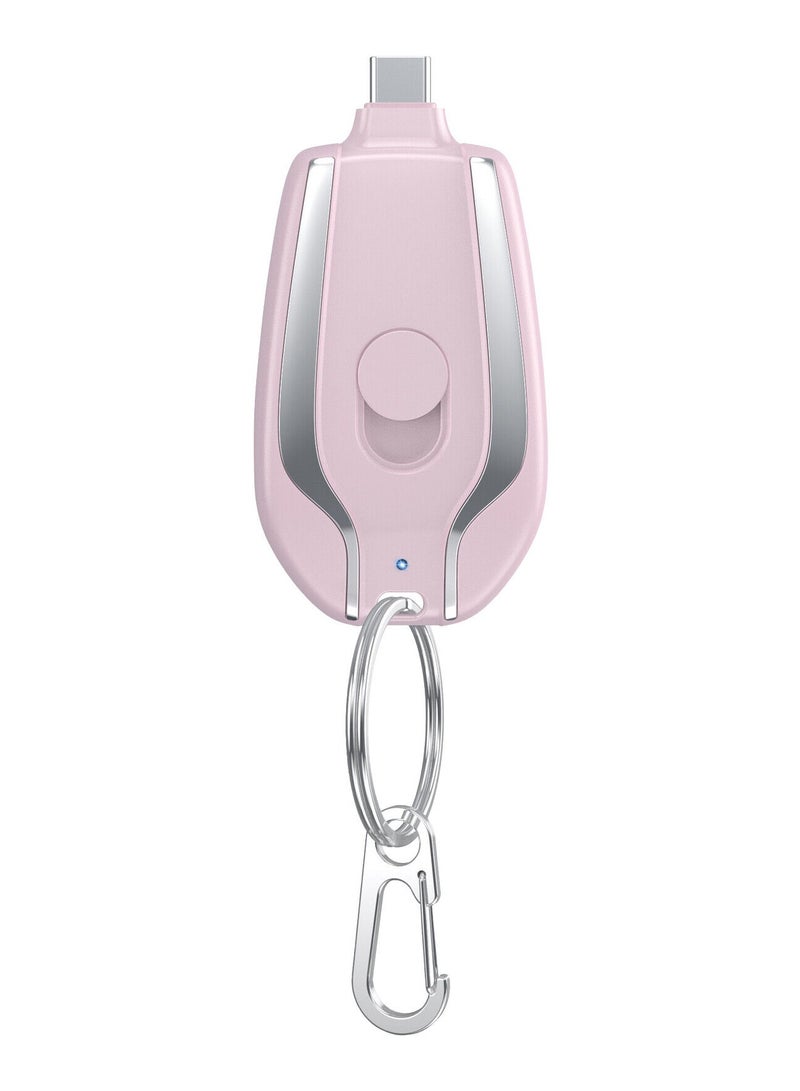 Mini Power Bank, Portable Fast Charging Battery Pack with Keychain - iPhone Portable Charger, Wireless Charger for Samsung, AirPods - Ultra Compact Emergency Phone Charger - Image 2