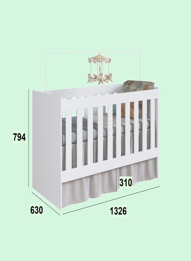 ART IN MOVEIS Baby Crib white Color 132.6x79.4x63cm - Image 3