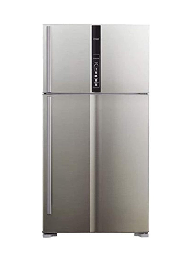 هيتاشي ثلاجة ببابين R-V805PS1KV-BSL لون فضي - Image 1